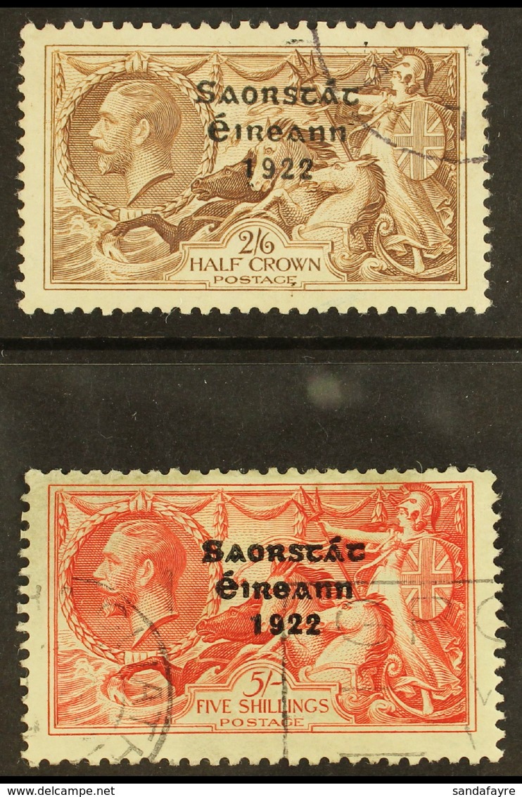 1935 Re-engraved "Seahorses" 2s6d And 5s, SG 99/100, Fine Used. (2 Stamps) For More Images, Please Visit Http://www.sand - Sonstige & Ohne Zuordnung