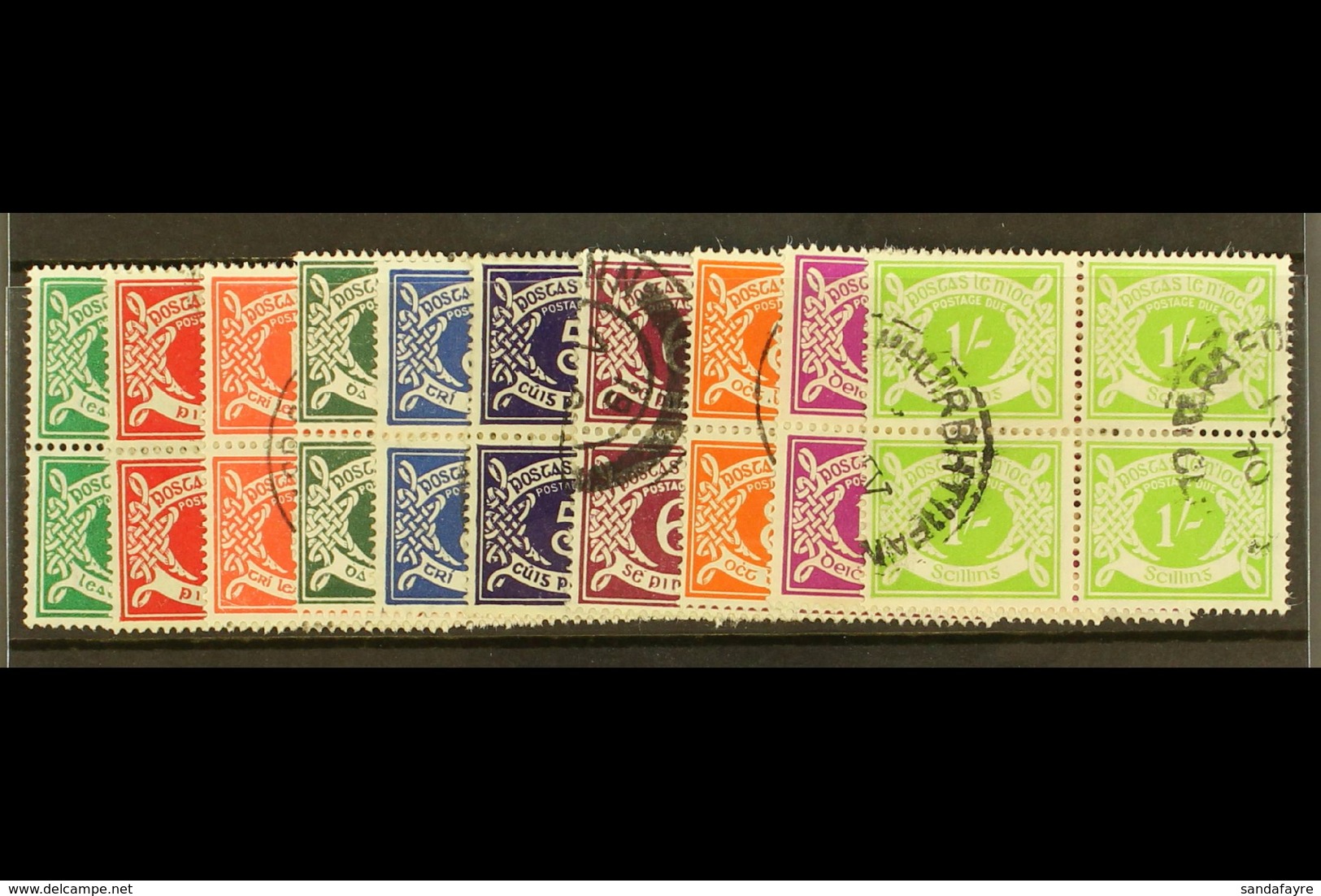 1940-70 POSTAGE DUE Set, SG D5/14, In Fine Cds Used Blocks Of Four. (10) For More Images, Please Visit Http://www.sandaf - Sonstige & Ohne Zuordnung