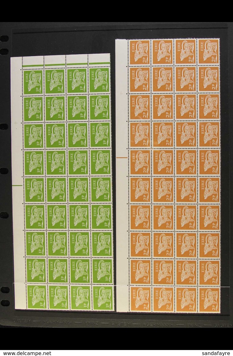 1968-70 LARGE MULTIPLES Definitive Set From 1d To 1s, SG 248/258, In Never Hinged Mint Multiples Of 36 (1d & 4d) Or 40 S - Sonstige & Ohne Zuordnung