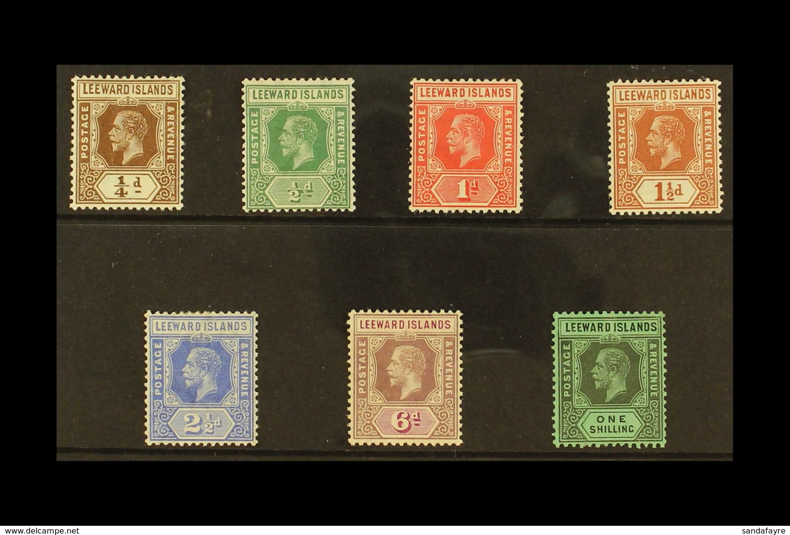 1931 - 1932 Reversion To Die I Set Complete, SG 81/7, Very Fine Mint. (7 Stamps) For More Images, Please Visit Http://ww - Leeward  Islands