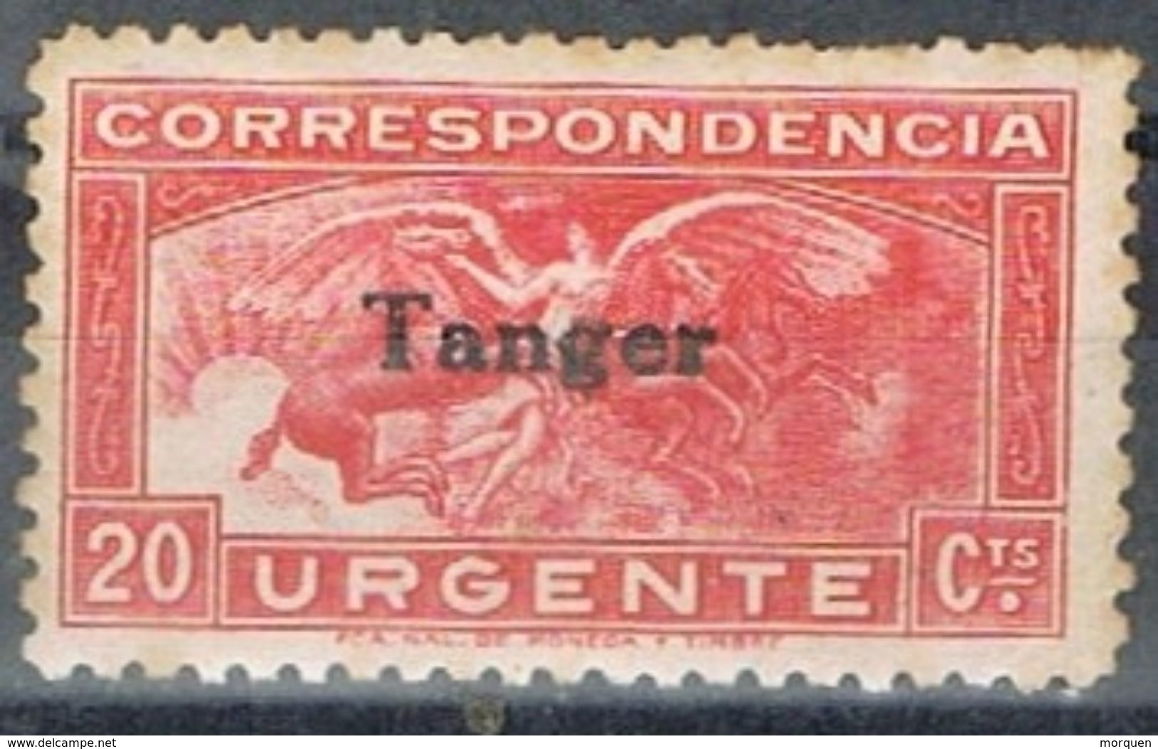 Sello 20 Cts Urgente De TANGER, Marruecos Español,  * - Marruecos Español