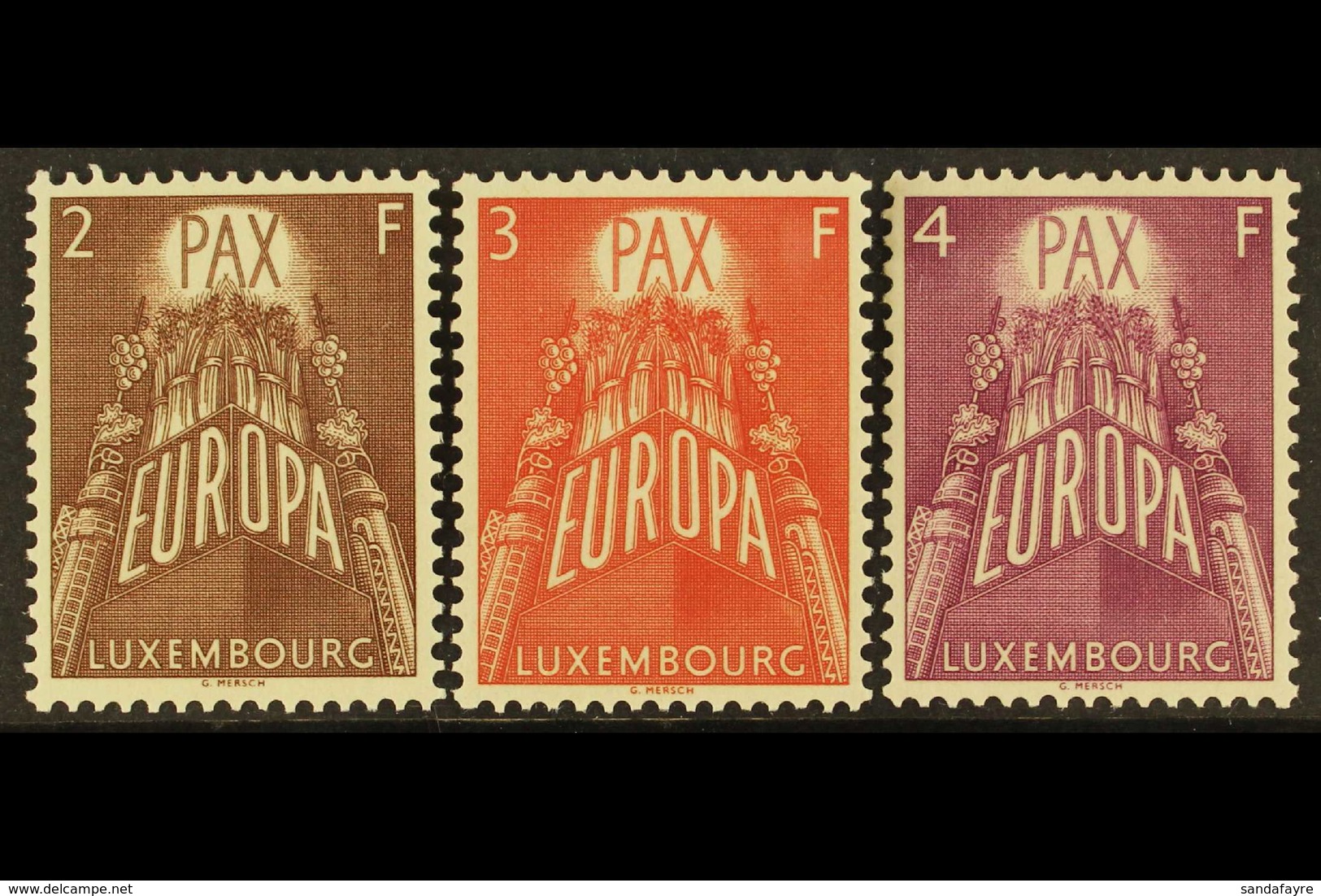 1957 Europa Set, Mi 572/74, SG 626/28, Never Hinged Mint (3 Stamps) For More Images, Please Visit Http://www.sandafayre. - Sonstige & Ohne Zuordnung