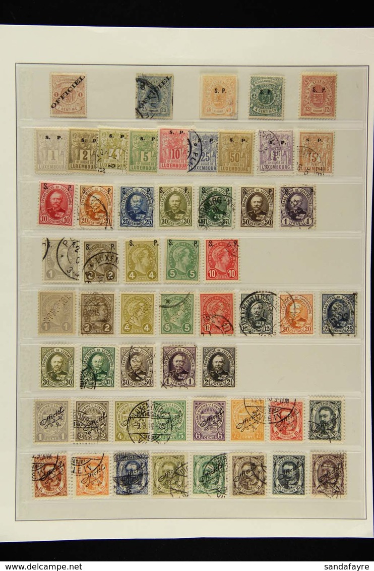 OFFICIALS 1875-1908 All Different Mint Or Used Collection Which Includes 1875 1d (type I) Unused And 25c (type I) Used,  - Sonstige & Ohne Zuordnung