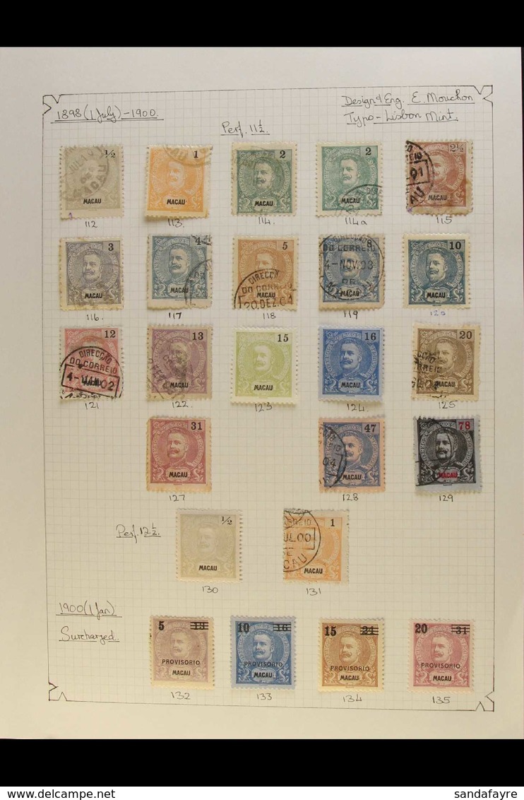 1898-1902 ALL DIFFERENT COLLECTION On Leaves, Mint/unused And Used. With 1898-1900 Set Less 24a, Mainly Used But Includi - Sonstige & Ohne Zuordnung