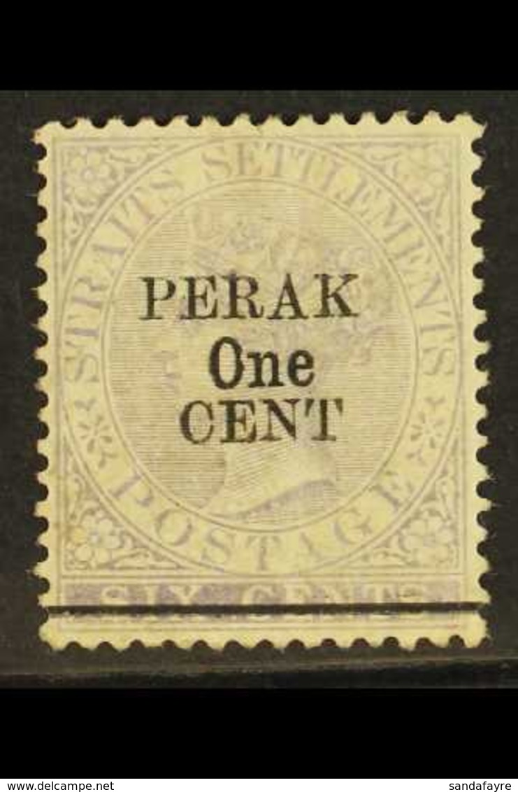 1891 1c On 6c Lilac, Ovptd Type 37, SG 45,  Fine Mint (light Toning) For More Images, Please Visit Http://www.sandafayre - Sonstige & Ohne Zuordnung