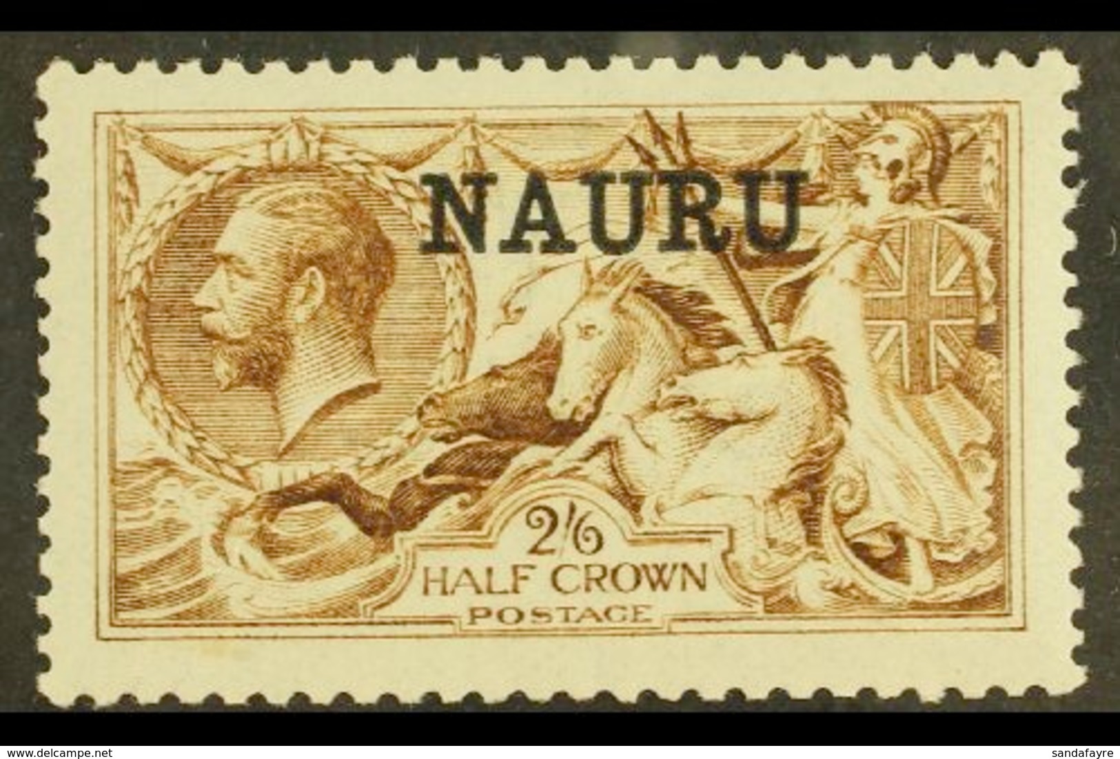 1916-23 2s6d Yellow- Brown De La Rue, SG 20, Never Hinged Mint. For More Images, Please Visit Http://www.sandafayre.com/ - Nauru