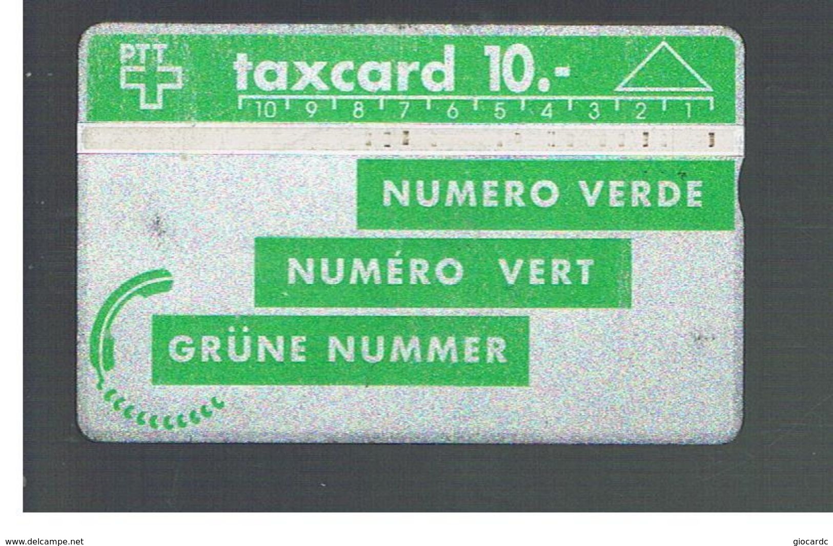 SVIZZERA (SWITZERLAND) - 1990 GREEN NUMBER   - USED - RIF. 10048 - Svizzera