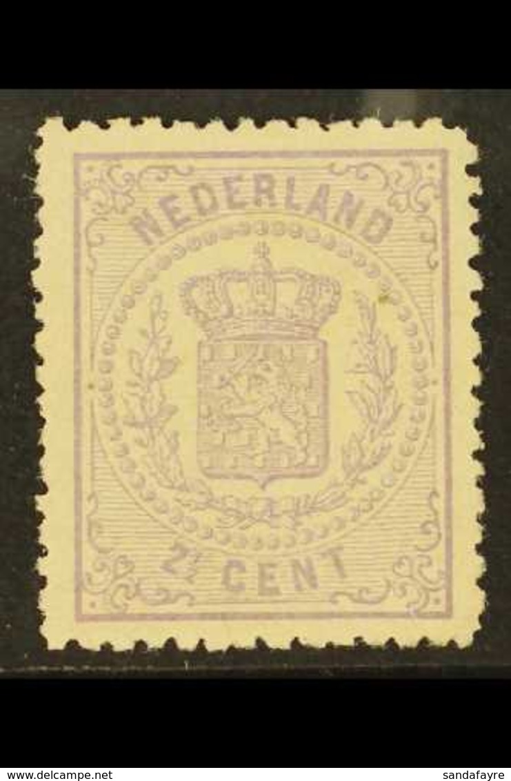 1869-76 2½c Mauve Arms Perf 13¼ Small Holes (SG 62, NVPH 18C, Michel 18 B), Fine Mint With Very Nice Centering, Fresh Co - Sonstige & Ohne Zuordnung