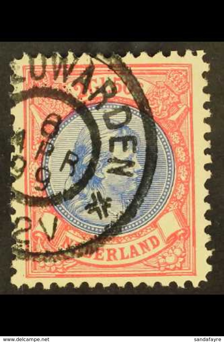 1893-98 2.50g Ultramarine & Rosine Perf 11½x11 (NVPH 47B, SG 161, Michel 45b B), Very Fine Cds Used, Nice Centering, Ver - Sonstige & Ohne Zuordnung