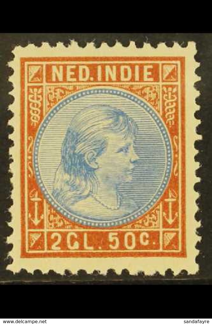 NETHERLANDS INDIES 1892-97 2.50g Pale Blue & Orange-brown Queen (SG 101, NVPH 30), Fine Mint, Fresh. For More Images, Pl - Sonstige & Ohne Zuordnung