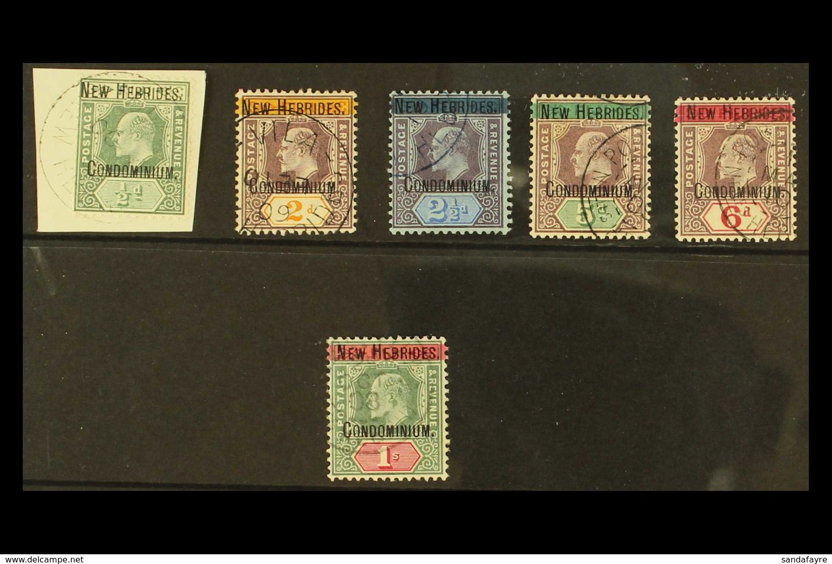 ENGLISH 1908 Ed VII Set To 1s, Wmk Crown CA, SG 4/9, Very Fine Used. (6 Stamps) For More Images, Please Visit Http://www - Sonstige & Ohne Zuordnung