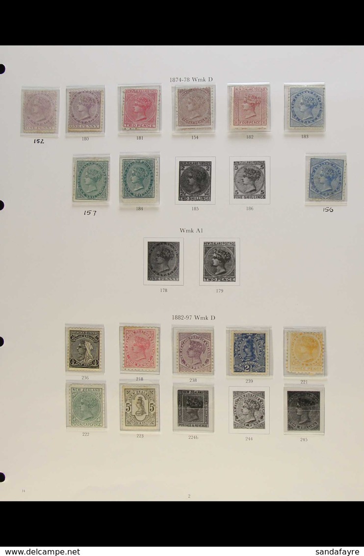 1873 - 1925 FRESH MINT ONLY COLLECTION Beautiful Collection On Hingeless Pages With Each Stamp Identified With SG Number - Sonstige & Ohne Zuordnung