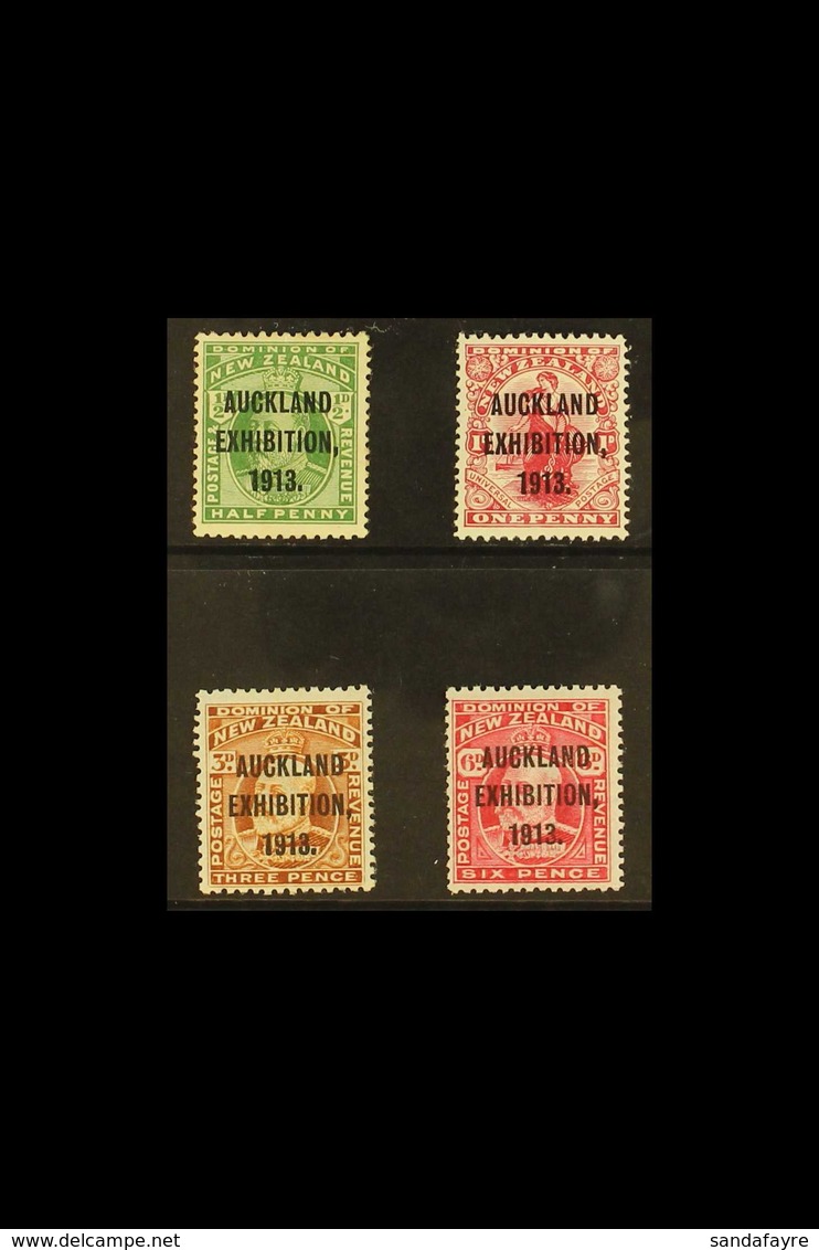 1913 Auckland Exhibition Set Complete, SG 412/5, Very Fine Mint.(4 Stamps) For More Images, Please Visit Http://www.sand - Sonstige & Ohne Zuordnung