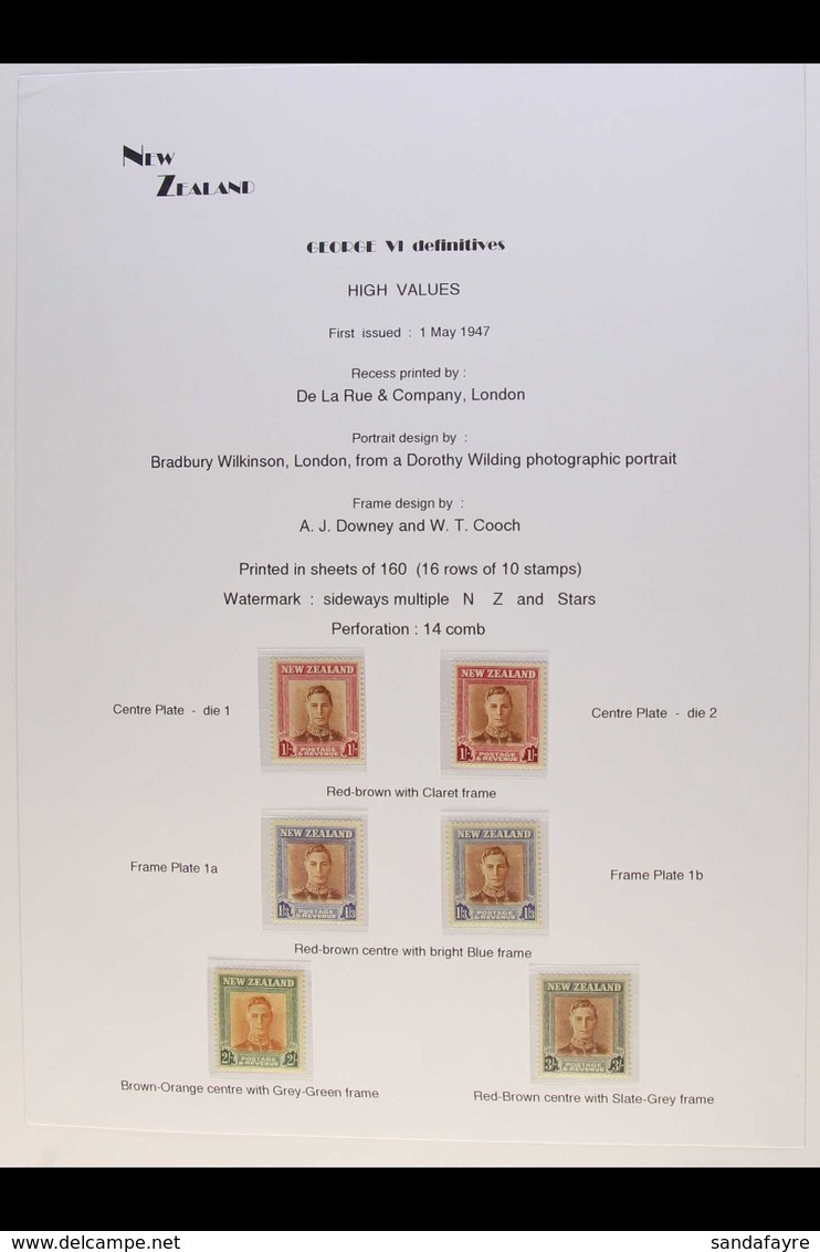 1936 TO 1952 SEMI- SPECIALIZED COLLECTION On A Set Of Hingeless Album Pages (often With A Mint & Used Example In The Sam - Sonstige & Ohne Zuordnung