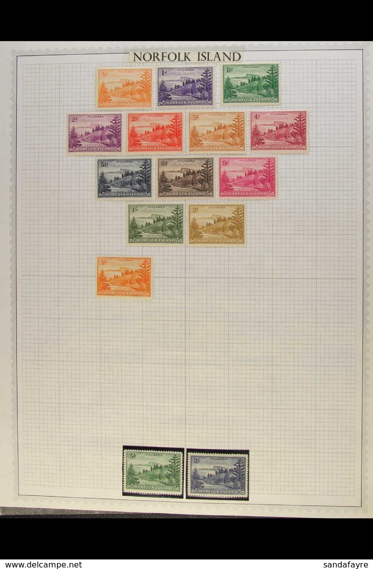 1947-84 MOSTLY NEVER HINGED MINT COLLECTION An Attractive Collection Of Sets As Singles Or Gutter Pairs, Only The 1947-5 - Norfolkinsel