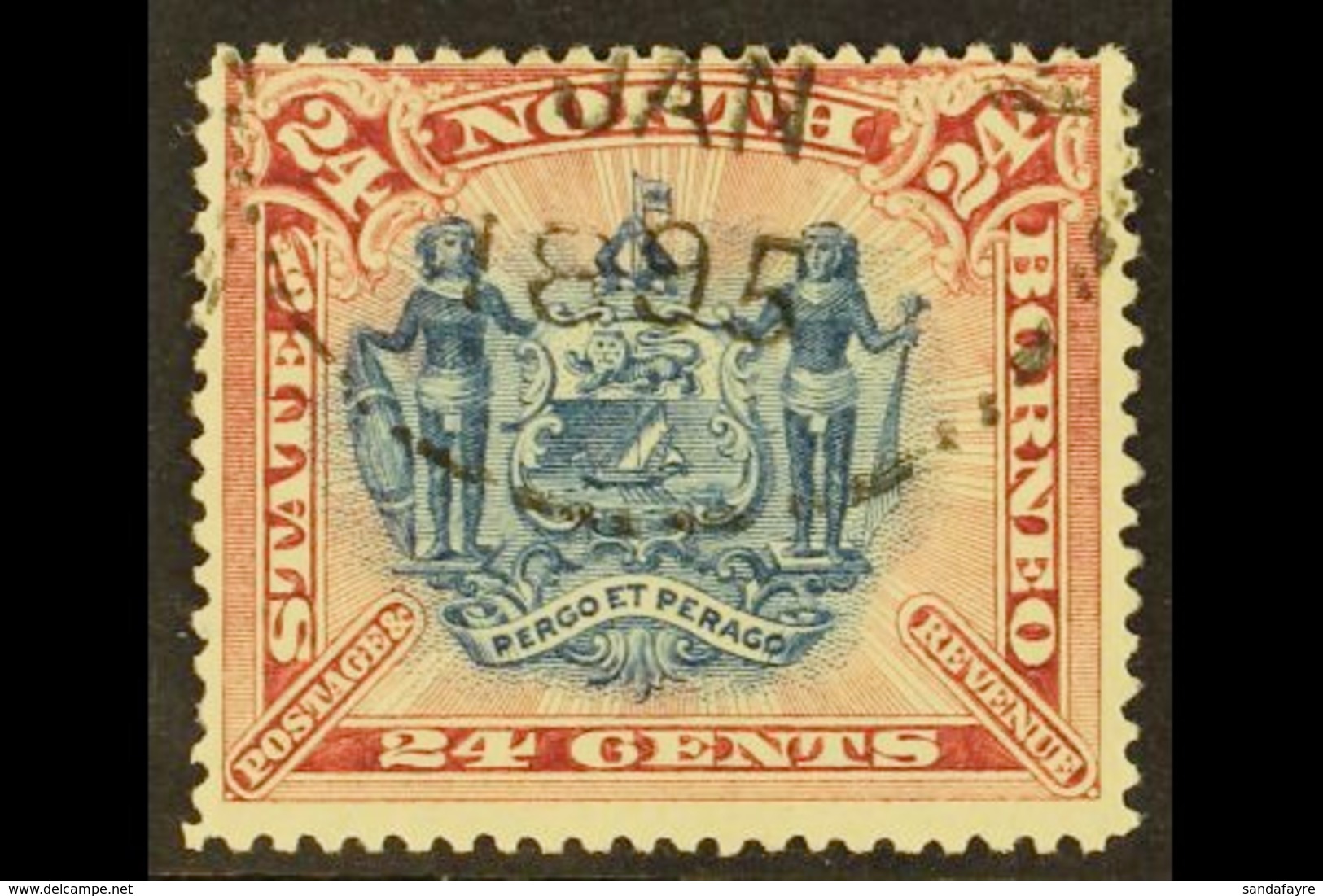 1894 24c Blue And Rose Lake, Perf 13½ - 14, SG 79c, Very Fine Used. For More Images, Please Visit Http://www.sandafayre. - Nordborneo (...-1963)