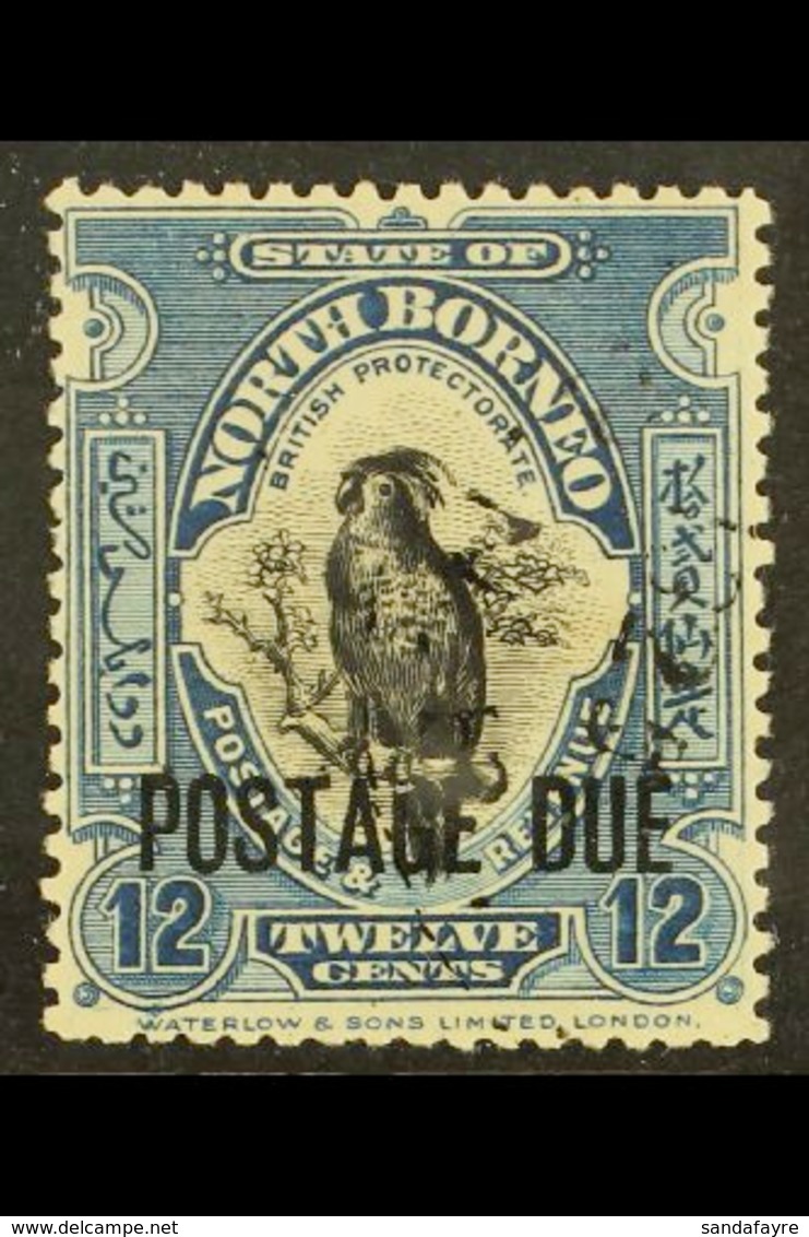 POSTAGE DUE 1918-30 12c Black & Deep Blue, SG D64, Fine Cds Used For More Images, Please Visit Http://www.sandafayre.com - Nordborneo (...-1963)