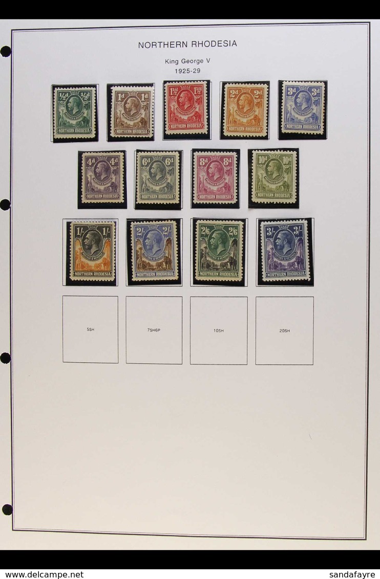 1925-1963 MINT COLLECTION An All Different Collection Presented On Printed Pages. Includes 1925-29 Set To 3s, KGVI 1938- - Nordrhodesien (...-1963)