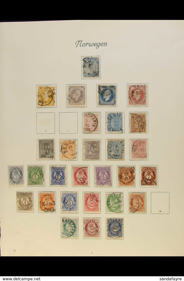 1855-1935 FINE USED COLLECTION Attractive Used Collection Of Chiefly Lightly Cancelled Stamps, All Different, Inc 1855 4 - Andere & Zonder Classificatie