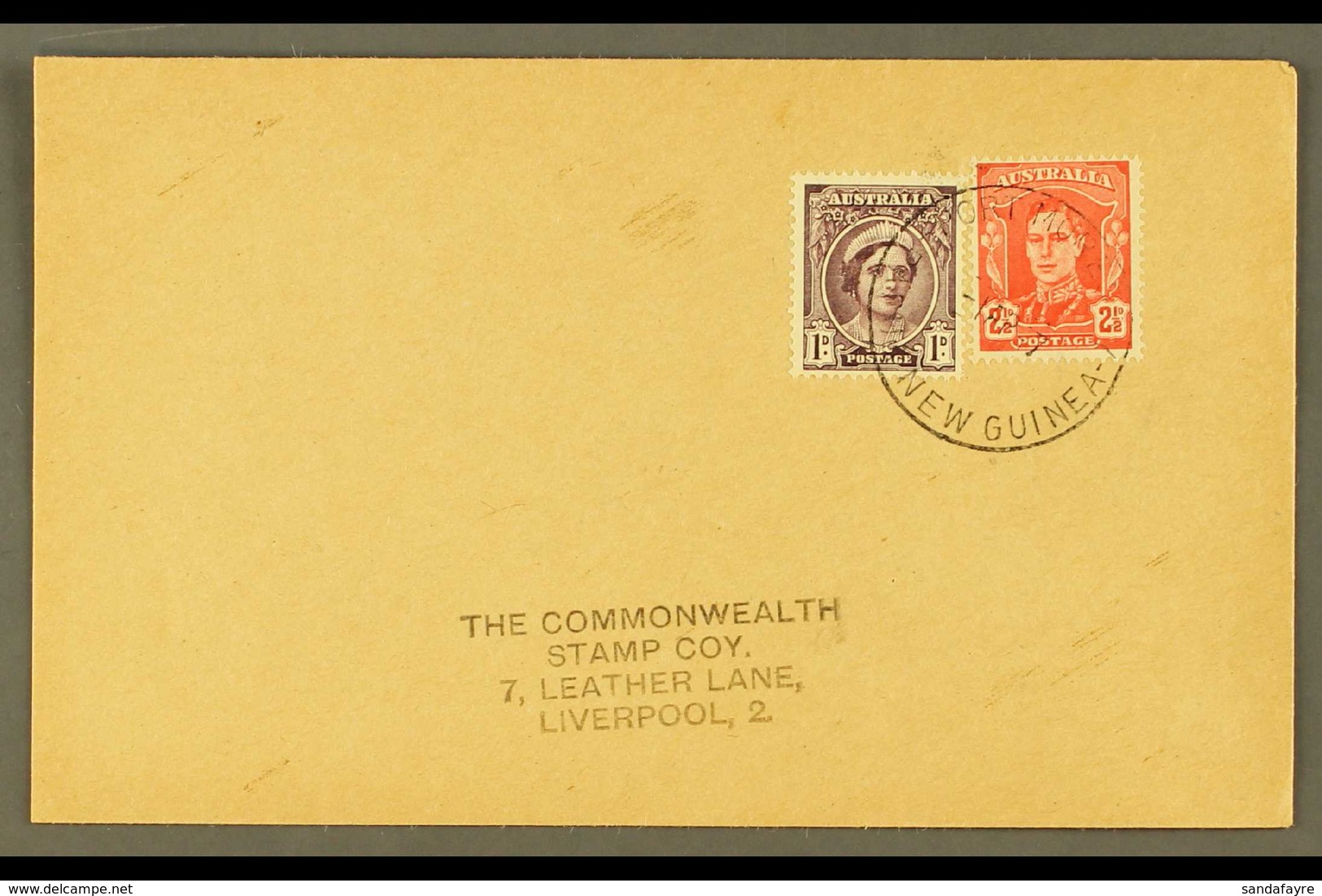 1947 (April) Neat Envelope To England, Bearing Australia 1d And 2½d, Tied By Fine PORT MORESBY/PNG Cds For More Images,  - Papua-Neuguinea