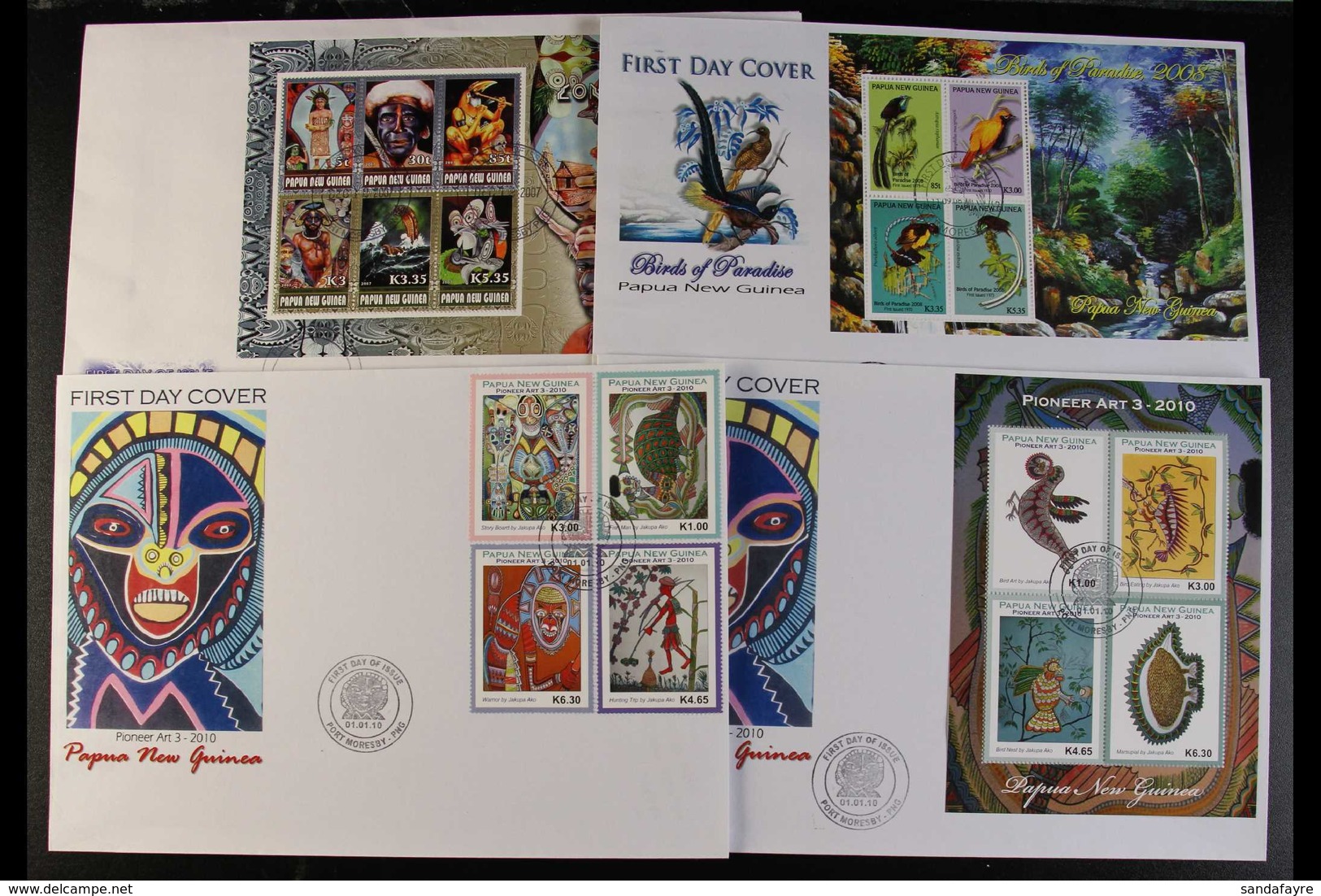 1994-2011 FIRST DAY COVER COLLECTION An ALL DIFFERENT Modern Day Collection Of Covers Bearing Definitive & Commemorative - Papua Nuova Guinea