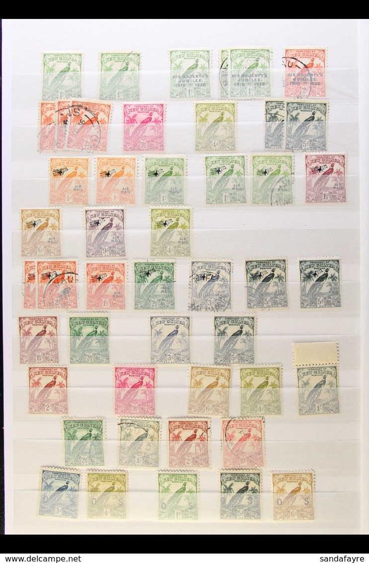 1915-1939 ATTRACTIVE MINT AND USED Ranges On Stockleaves, Generally Fine And Fresh Condition. Note Good Australia Overpr - Papua-Neuguinea