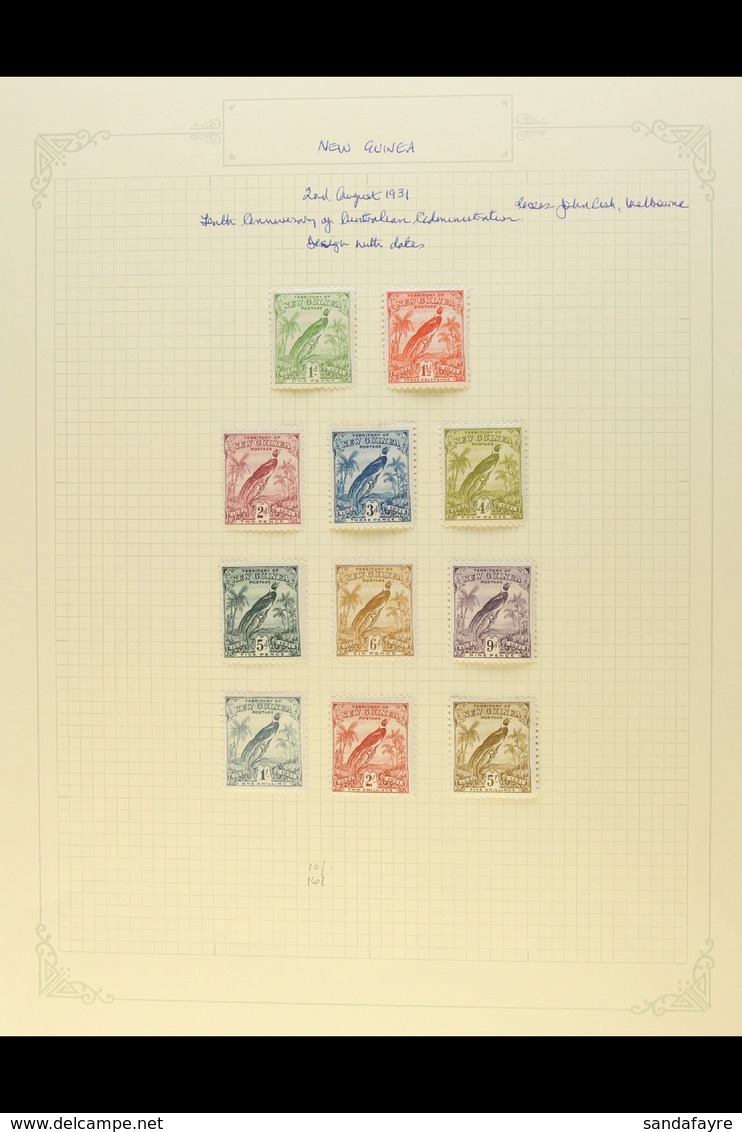 1925-35 FINE MINT COLLECTION. An Attractive ALL DIFFERENT Collection Presented On Album Pages. Includes 1925-27 "Native  - Papua-Neuguinea