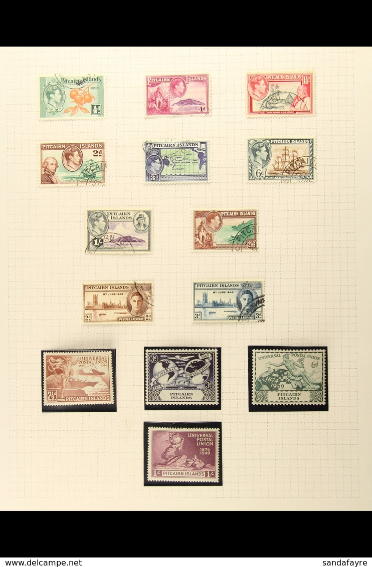 1940-91 FINE COLLECTION Good Quality, Mostly Fine Used Collection, Neatly Mounted On Album Pages, We See 1940-51 KGVI De - Pitcairninsel