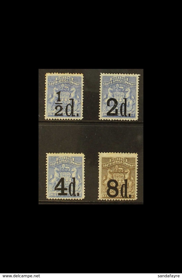 1892 Surcharge Set Complete, SG 14/17, Very Fine And Fresh Mint. (4 Stamps) For More Images, Please Visit Http://www.san - Sonstige & Ohne Zuordnung