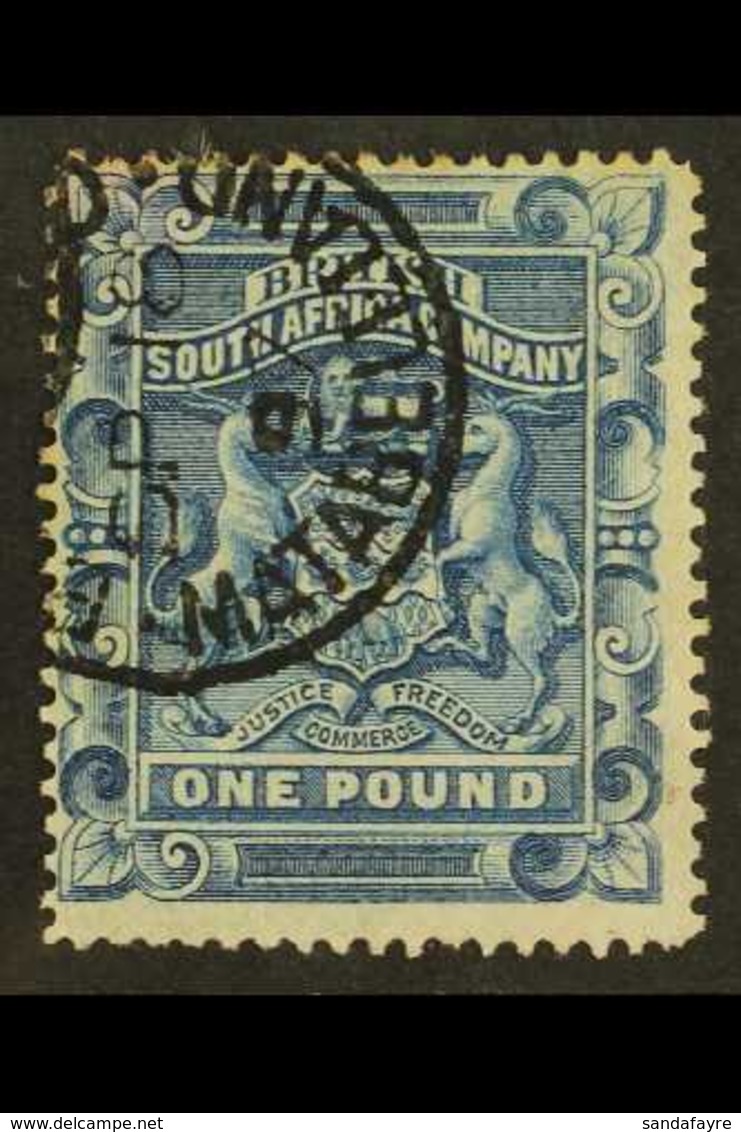 1892-93 £1 Deep Blue, SG 10, Fine Used. For More Images, Please Visit Http://www.sandafayre.com/itemdetails.aspx?s=56962 - Sonstige & Ohne Zuordnung