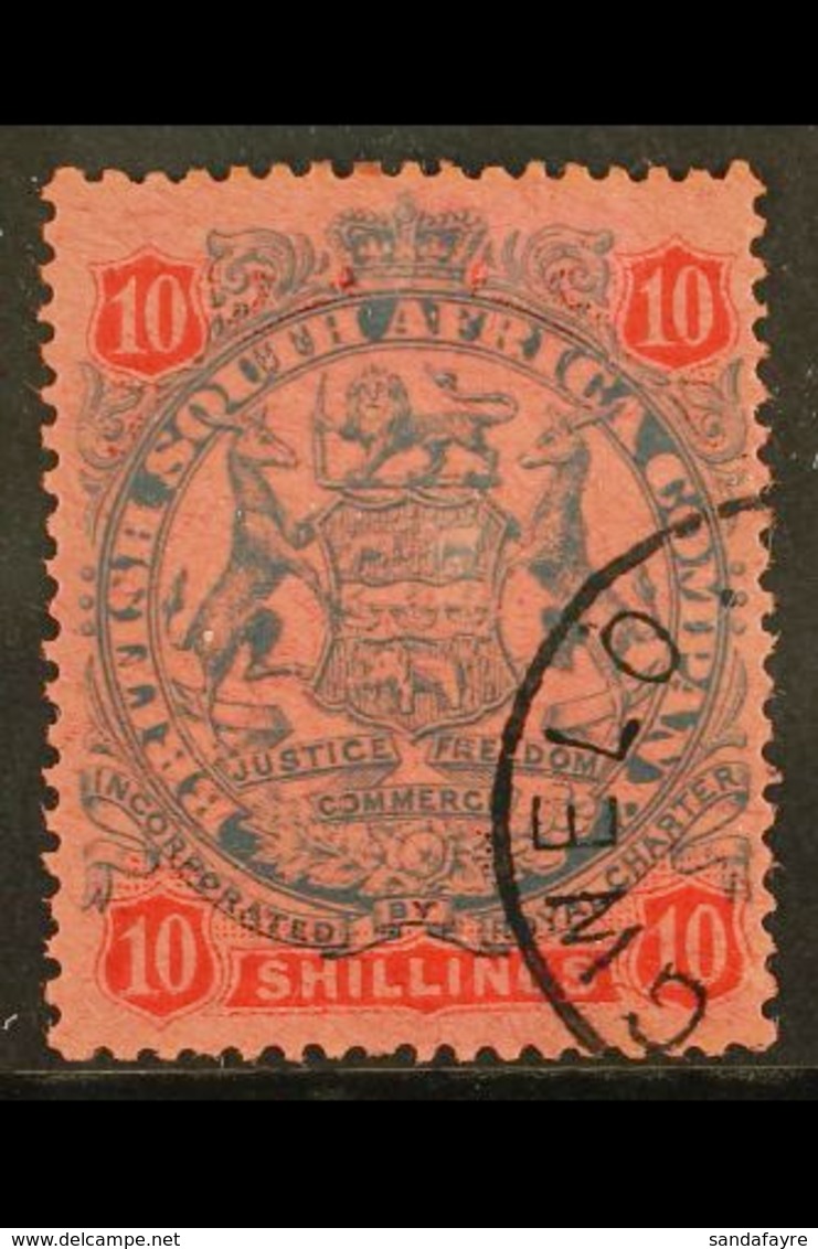 1896-97 10s Slate & Vermillion/rose, SG 50, Fine Cds Used, Tiny Hinge Thin For More Images, Please Visit Http://www.sand - Sonstige & Ohne Zuordnung