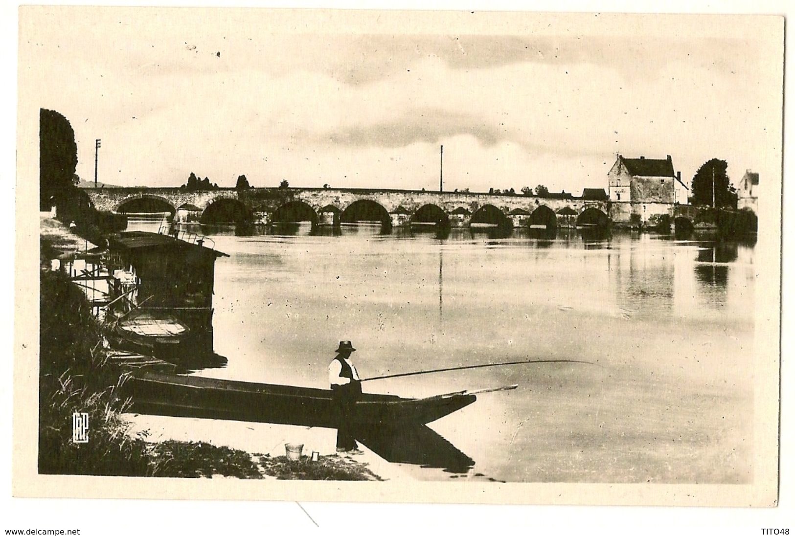 CPSMPhoto- Le Cher Et Le Pont - MONTRICHARD - Montrichard