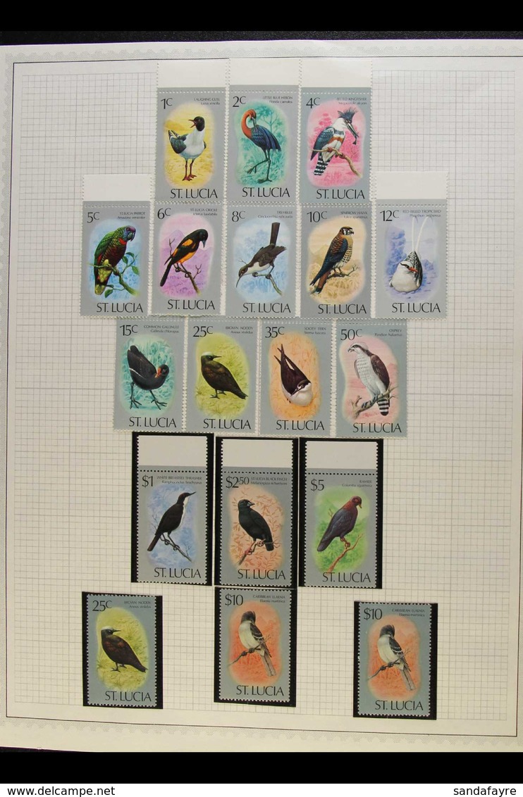 1958-1983 EXTENSIVE MINT / NHM COLLECTION. An Attractive Collection Of Complete Sets & Miniature Sheets Presented On Alb - St.Lucia (...-1978)
