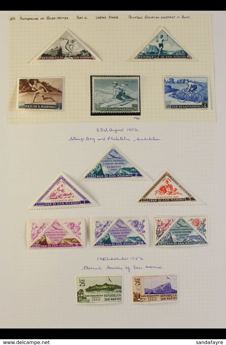 1877-1961 COLLECTION On Leaves, Includes 1877-90 To 5c & 20c Mint, 1894 Palace Set Mint, 1907 Type I Set Mint, 1921-23 M - Other & Unclassified