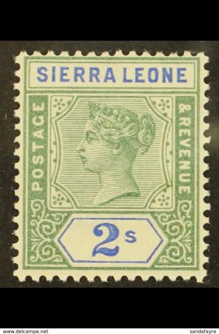 1896 2s Green And Ultramarine, SG 51, Never Hinged Mint. For More Images, Please Visit Http://www.sandafayre.com/itemdet - Sierra Leone (...-1960)
