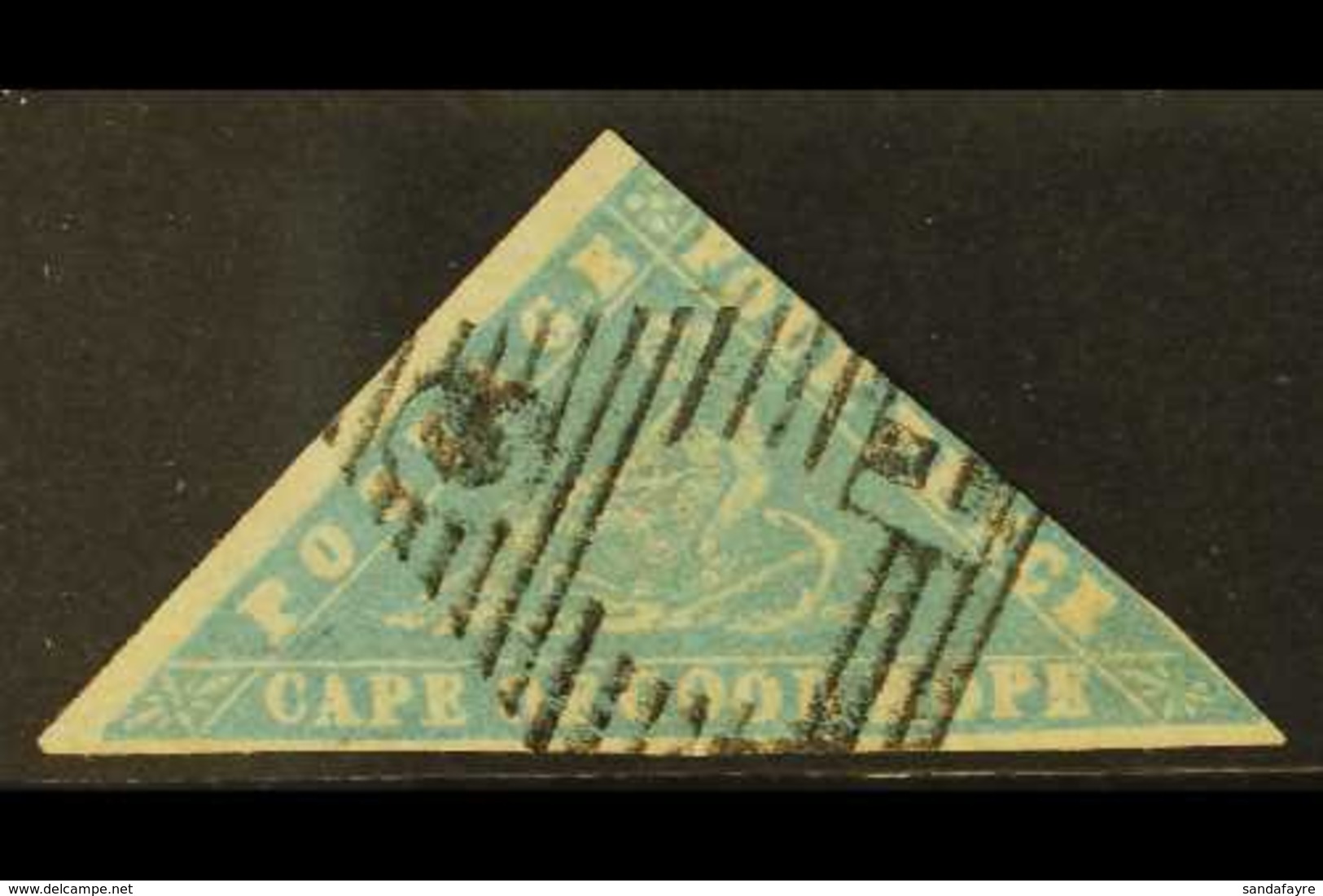 CAPE OF GOOD HOPE 1861 4d Pale Milky Blue Laid Paper. SG 14, Two Clear Margins, A Good Looker With Some Small Faults. Fo - Ohne Zuordnung