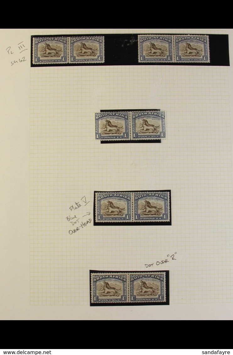 1933-48 INTERESTING MINT COLLECTION. An Interesting Collection Of Hyphenated Definitive Shilling Values From Different P - Ohne Zuordnung