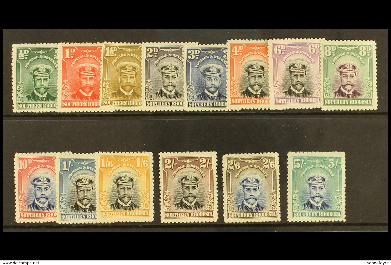 1924-29 Admirals Set, SG 1/14, Fresh Mint. (14) For More Images, Please Visit Http://www.sandafayre.com/itemdetails.aspx - Südrhodesien (...-1964)