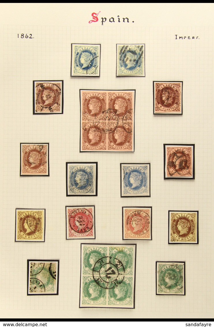 1862 ISABELLA COLLECTION Superb Used Collection Of The "curved Value Label" Issue Including 2c Shades (2), 4c Incl Block - Other & Unclassified