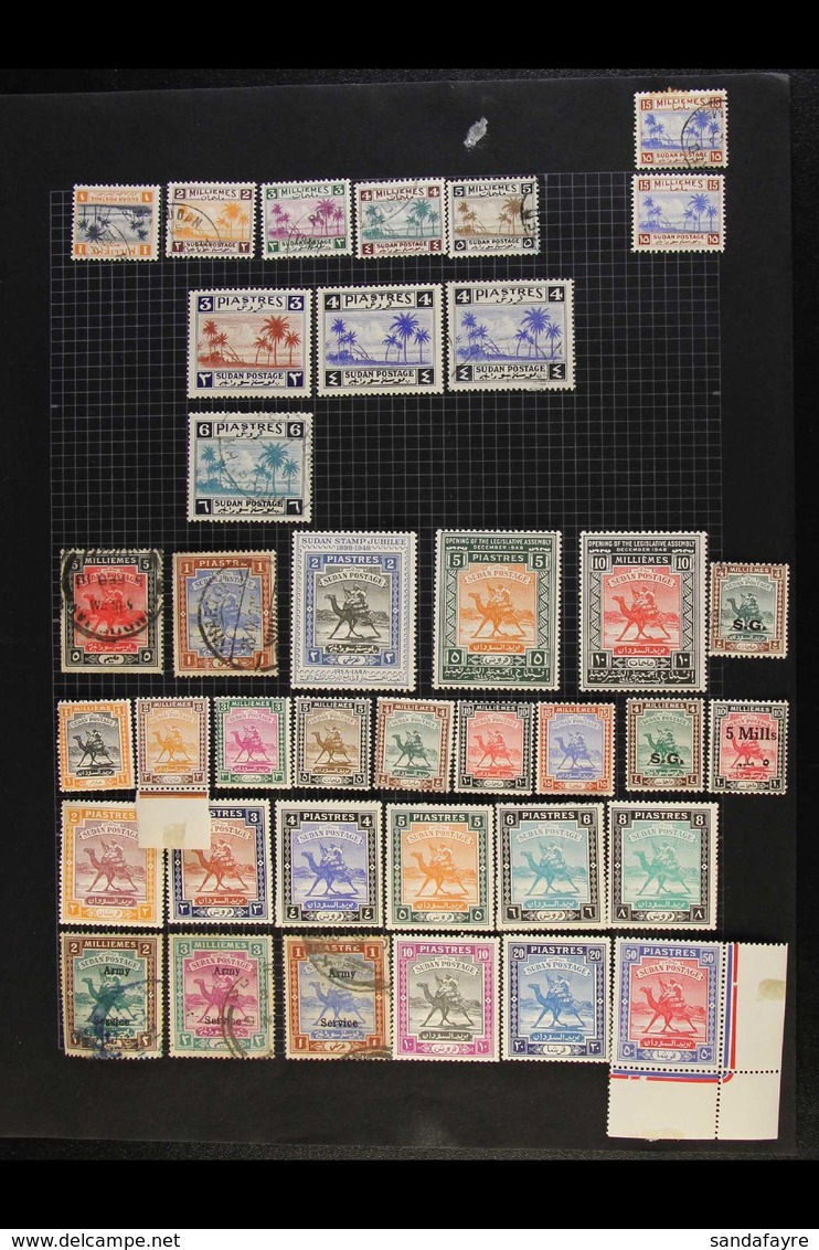 1897-1954 MINT & USED COLLECTION Includes A Good Range Of Camel Postman Issues To 20pi Mint Or Used, 1931-7 All Values T - Sudan (...-1951)