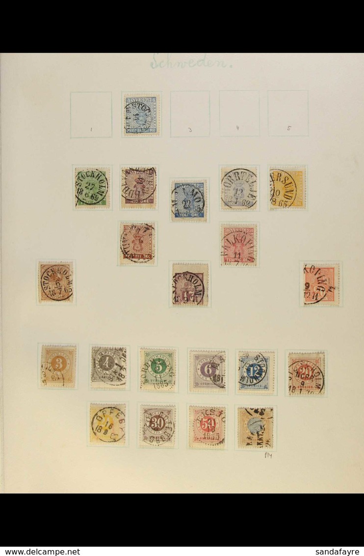 1855-1938 ATTRACTIVE COMPREHENSIVE COLLECTION On Pages, Mint & Used All Different Stamps, Inc (all Used) 1855-58 4s, 185 - Sonstige & Ohne Zuordnung