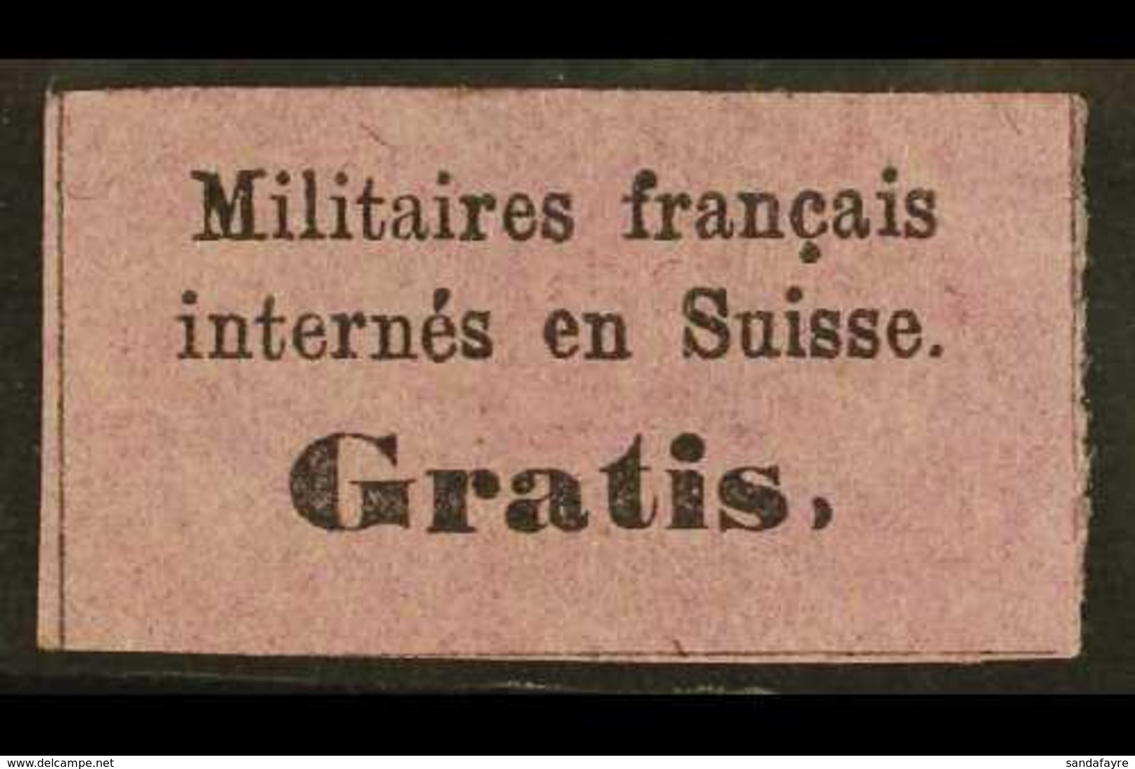 FRENCH MILITARY INTERNEES STAMP 1871 (-) 'Gratis' Local Stamp, Michel 1, Fine Mint, Fresh. For More Images, Please Visit - Sonstige & Ohne Zuordnung