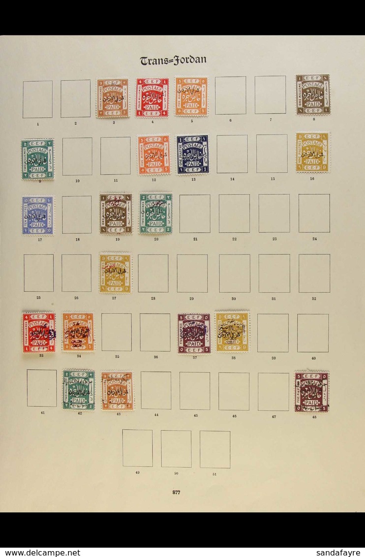 1920-25 FINE MINT COLLECTION An Attractive Collection Presented On Printed Pages. All Different & Includes 1920 Range To - Jordanien