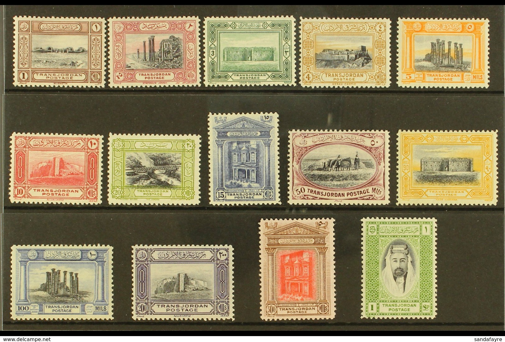 1933 Pictorial Set Complete, SG 208/31, Very Fine Mint Appearance Some Values With Light Gum Toning. (14 Stamps) For Mor - Jordanien