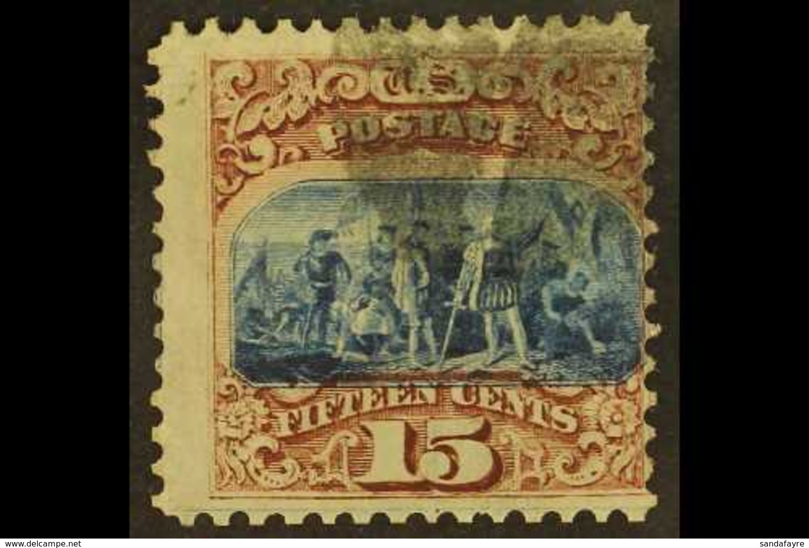 1869 15c Blue And Brown, Type I With Grill, Scott 118, SG 120, Good Used With Light Cancel. For More Images, Please Visi - Sonstige & Ohne Zuordnung