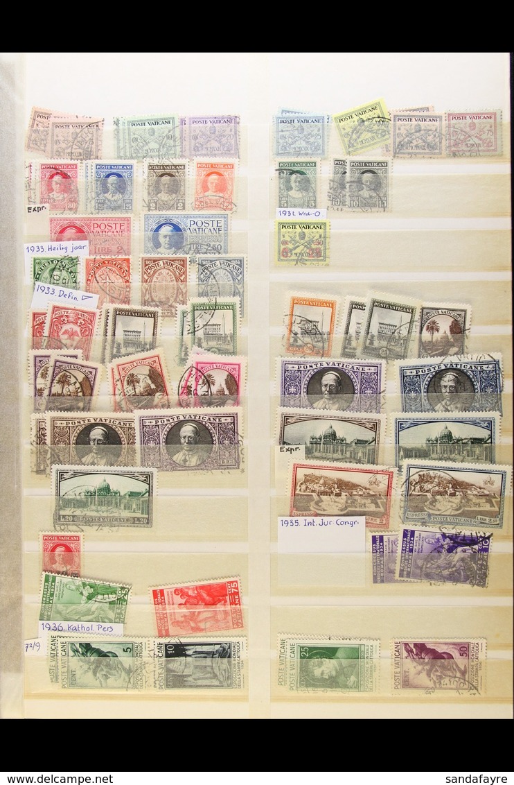 1929 -1970 CHIEFLY VERY FINE USED Ranges On Stockleaves, Including Many Better Earlier Sets. Note 1929 Complete Set (inc - Sonstige & Ohne Zuordnung