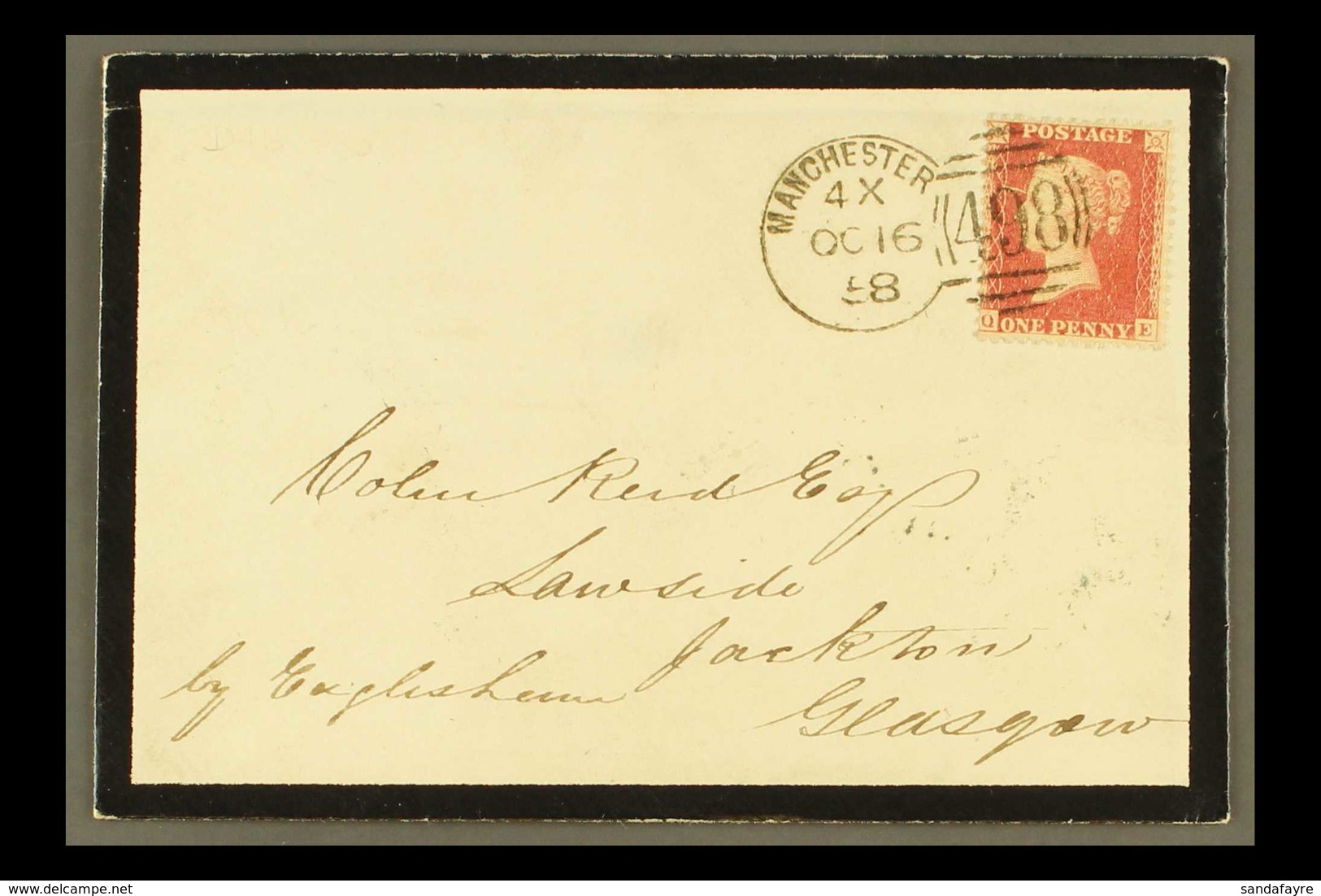 1854-58 "SPOON" POSTMARKS ON COVERS An Attractive Group Of Covers Or Entire Letters All Bearing Penny Red "Stars", Inclu - Sonstige & Ohne Zuordnung