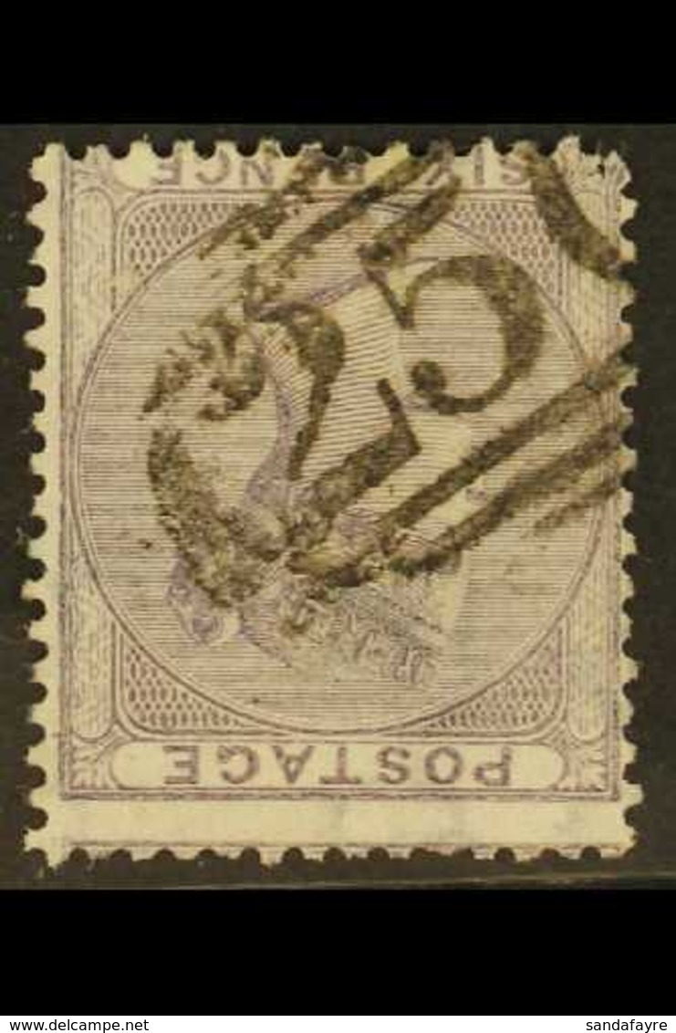 1855-57 6d Lilac WATERMARK INVERTED Variety, SG 68wi, Used With Neat Numeral Cancel, Small Faults, Cat £400. For More Im - Sonstige & Ohne Zuordnung