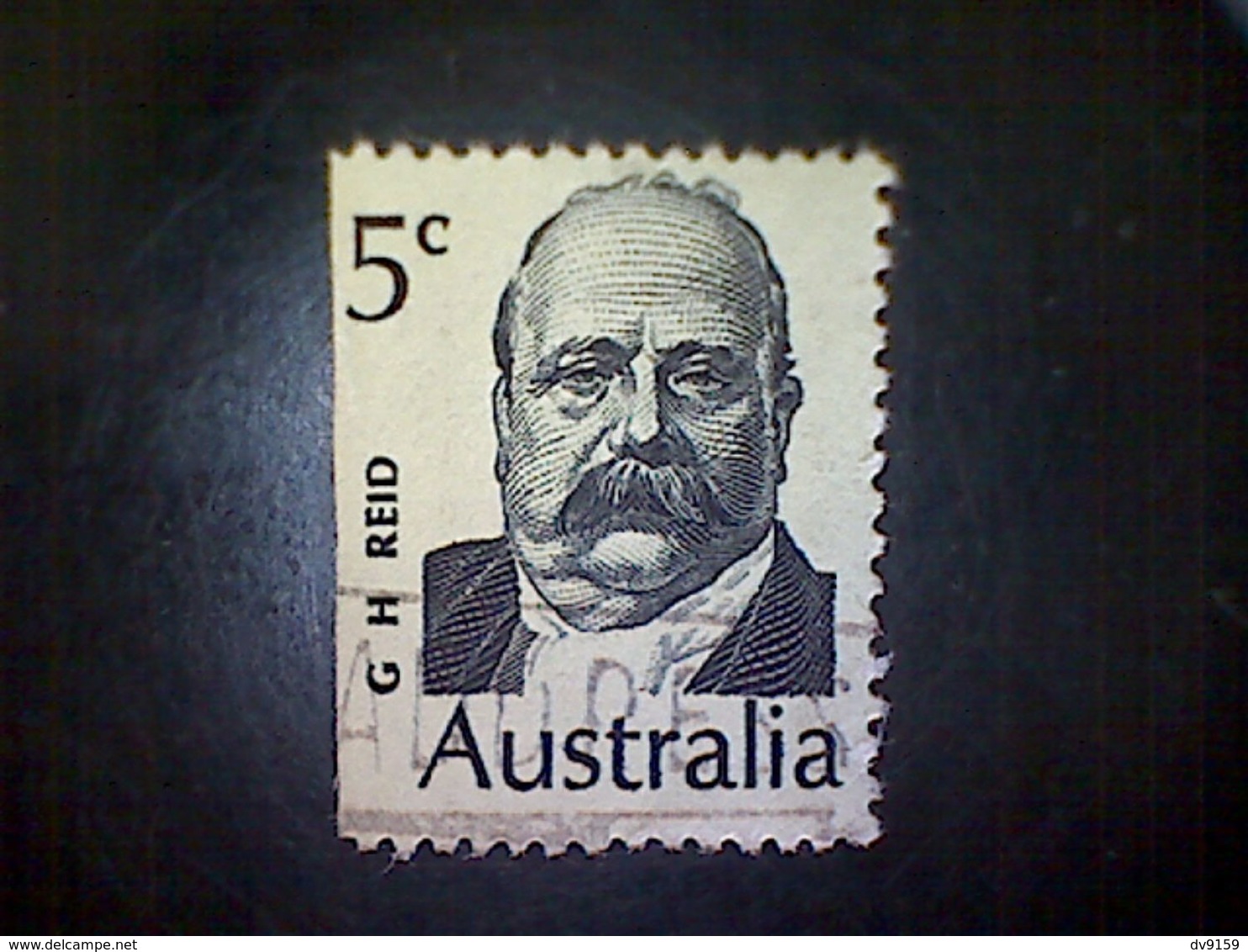 Australia, Scott #453, Used(o), 1969, Prime Ministers, Sir George H. Reid, 5c, Indigo On Greenish Paper - Used Stamps