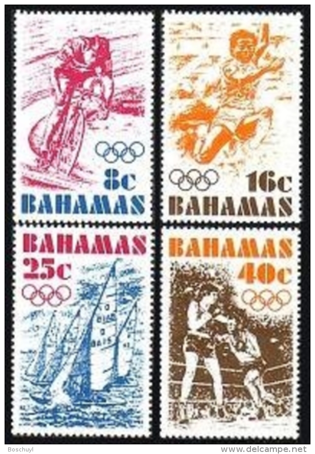 Bahamas, 1976, Olympic Summer Games Montreal, Sports, MNH, Michel 398-401 - Bahamas (1973-...)